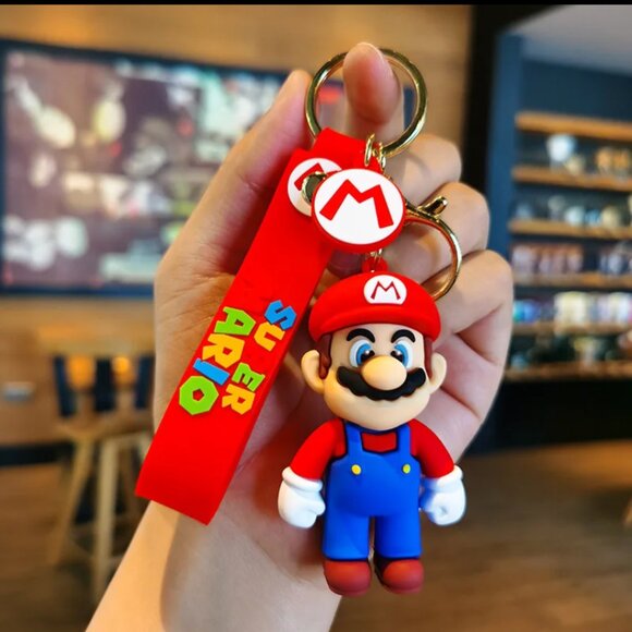 New! NINTENDO SUPER MARIO Brothers & Luigi Key Chains Action figure Pendant toy! - Picture 2 of 11